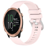 Liquid Glossy Silver Buckle Silicone Watch Band, For Garmin VivoMove Luxe / Garminmove Luxe, For Garmin Forerunner 645 / 645 Music, For Garmin Approach S40, For Garmin Vivomove3 / Garminmove3