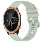 Liquid Glossy Silver Buckle Silicone Watch Band, For Garmin VivoMove Luxe / Garminmove Luxe, For Garmin Forerunner 645 / 645 Music, For Garmin Approach S40, For Garmin Vivomove3 / Garminmove3