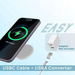 DS-WXC103 شاحن لاسلكي مغناطيسي MagSafe بقدرة 15W كحد أقصى لهواتف iPhone 15/14/13 وسماعات AirPods Pro، بدون محول، WXC103