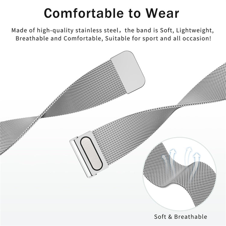 Milan Dual Mmagnetic Steel Mesh Watch Band, For Huawei Watch GT 4 41mm