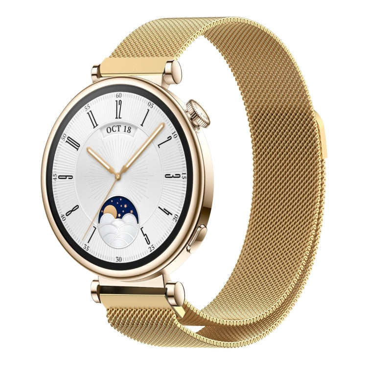 Milan Magnetic Steel Mesh Watch Band, For Huawei Watch GT4 46mm, For Huawei Watch GT4 41mm