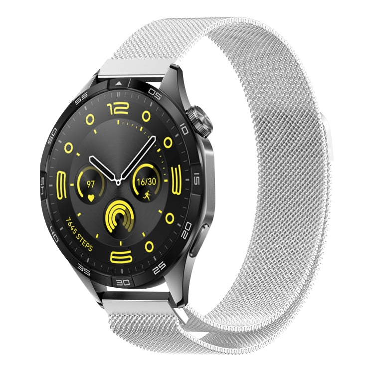 Milan Magnetic Steel Mesh Watch Band, For Huawei Watch GT4 46mm, For Huawei Watch GT4 41mm