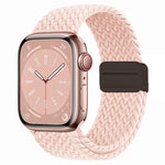 Nylon Woven Magnetic Fold Buckle Watch Band, For Apple Watch Series 9 41mm, For Apple Watch Ultra 49mm