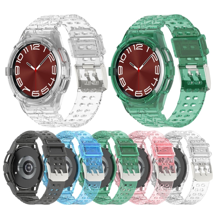 سوار ساعة متكامل من TPU Glacier، لساعات Samsung Galaxy Watch6 Classic مقاس 47 مم R960، لساعات Samsung Galaxy Watch6 Classic مقاس 43 مم R950