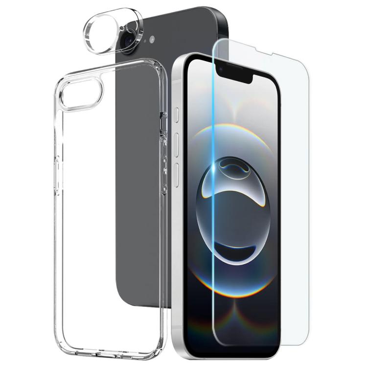غطاء هاتف TPU من NORTHJO 3 في 1 مع فيلم شاشة وفيلم عدسة، لأيفون 17e / 16e، لأيفون 17 برو ماكس، لأيفون 17 برو، لأيفون 17، لأيفون إير، لأيفون 16 برو ماكس، لأيفون 16 برو، لأيفون 16 بلس، لأيفون 16، لأيفون 15 برو ...