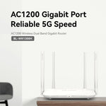مكرر راوتر لاسلكي LB-LINK WR1300H مع منفذ جيجابت كامل بسرعة 1200M ثنائي النطاق 5G