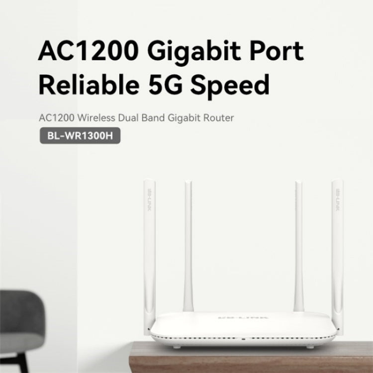 مكرر راوتر لاسلكي LB-LINK WR1300H مع منفذ جيجابت كامل بسرعة 1200M ثنائي النطاق 5G