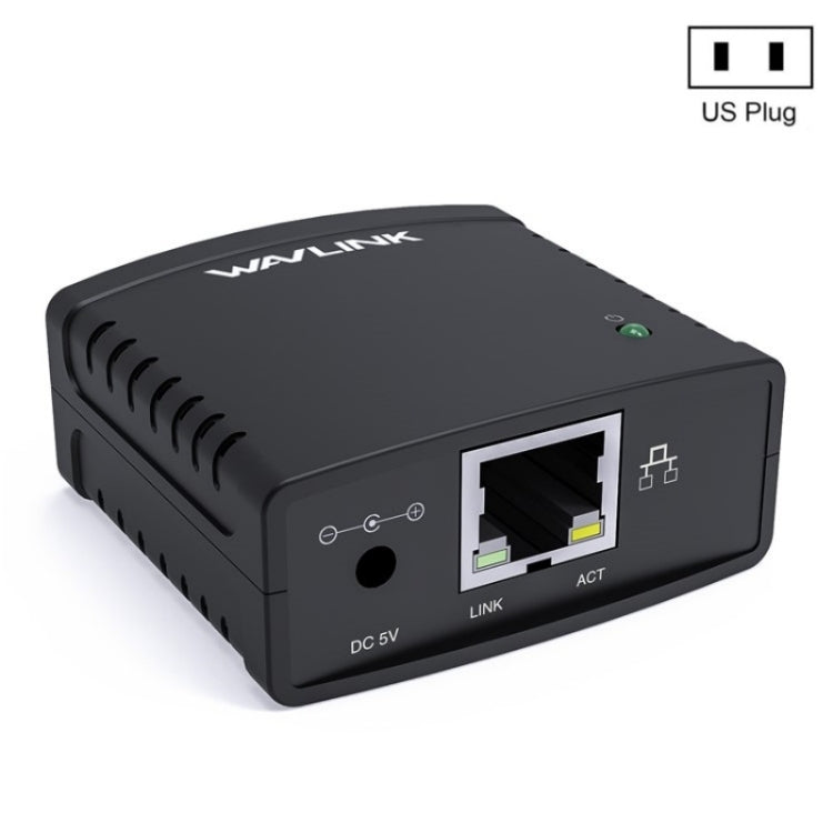 خادم طباعة شبكة WAVLINK NU72P11 بسرعة 100 ميجابت/ثانية مع محول طاقة USB 2.0 للطابعة الشبكية، قابس الولايات المتحدة، قابس المملكة المتحدة، قابس الاتحاد الأوروبي، قابس أستراليا