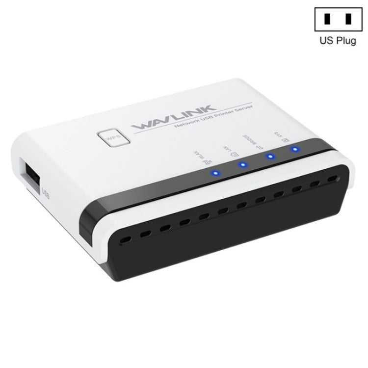 خادم طابعة لاسلكي USB2.0 WAVLINK NU516U1 مع LAN / جسر WiFi بسرعة 10 / 100 ميجابت/ثانية، قابس الولايات المتحدة، قابس المملكة المتحدة، قابس الاتحاد الأوروبي، قابس أستراليا