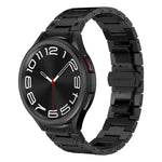Dual Circle Curved Connection Stainless Steel Watch Band, For Samsung Galaxy Watch6 Classic 43 / 47mm, For Samsung Galaxy Watch 6 40 / 44mm, For Samsung Galaxy Watch 5 40 / 44mm, For Samsung Galaxy Watch 5 Pro, For Samsung Galaxy Watch 4 40 / 44mm     ...