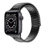 سوار ساعة معدني من الفولاذ المقاوم للصدأ المغناطيسي بنمط الخيزران، لساعات Apple Watch Series 6 40mm، وApple Watch Series 6 44mm، وApple Watch Series 5 44mm، وApple Watch Series 5 40mm، وApple Watch Series 4 44mm، وApple Watch Series 4 40mm