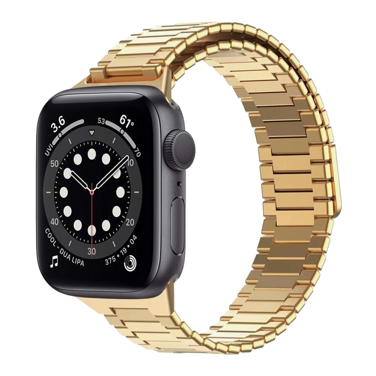سوار ساعة معدني من الفولاذ المقاوم للصدأ المغناطيسي بنمط الخيزران، لساعات Apple Watch Series 6 40mm، وApple Watch Series 6 44mm، وApple Watch Series 5 44mm، وApple Watch Series 5 40mm، وApple Watch Series 4 44mm، وApple Watch Series 4 40mm