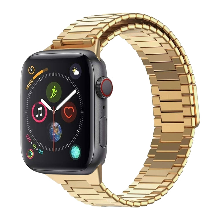 سوار ساعة معدني من الفولاذ المقاوم للصدأ المغناطيسي بنمط الخيزران، لساعات Apple Watch Series 6 40mm، وApple Watch Series 6 44mm، وApple Watch Series 5 44mm، وApple Watch Series 5 40mm، وApple Watch Series 4 44mm، وApple Watch Series 4 40mm