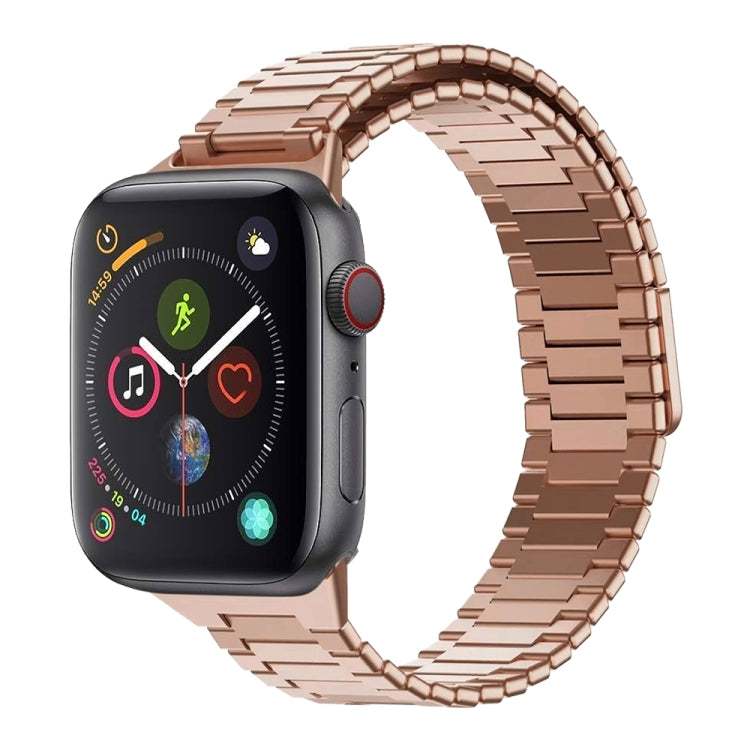سوار ساعة معدني من الفولاذ المقاوم للصدأ المغناطيسي بنمط الخيزران، لساعات Apple Watch Series 6 40mm، وApple Watch Series 6 44mm، وApple Watch Series 5 44mm، وApple Watch Series 5 40mm، وApple Watch Series 4 44mm، وApple Watch Series 4 40mm