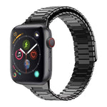 سوار ساعة معدني من الفولاذ المقاوم للصدأ المغناطيسي بنمط الخيزران، لساعات Apple Watch Series 6 40mm، وApple Watch Series 6 44mm، وApple Watch Series 5 44mm، وApple Watch Series 5 40mm، وApple Watch Series 4 44mm، وApple Watch Series 4 40mm