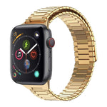 سوار ساعة معدني من الفولاذ المقاوم للصدأ المغناطيسي بنمط الخيزران، لساعات Apple Watch Series 6 40mm، وApple Watch Series 6 44mm، وApple Watch Series 5 44mm، وApple Watch Series 5 40mm، وApple Watch Series 4 44mm، وApple Watch Series 4 40mm