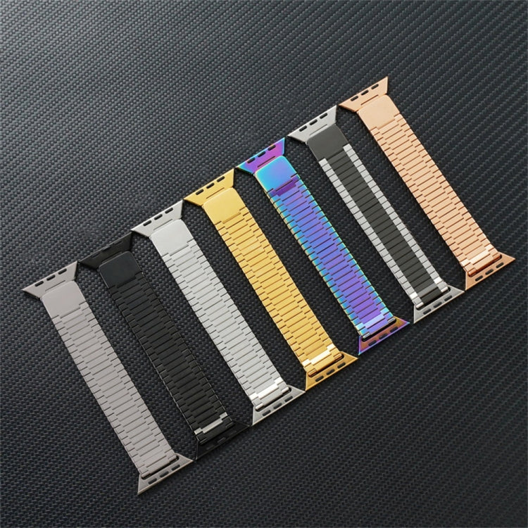 سوار ساعة معدني من الفولاذ المقاوم للصدأ المغناطيسي بنمط الخيزران، لساعات Apple Watch Series 8 41mm، وApple Watch Series 8 45mm، وApple Watch SE 2022 40mm، وApple Watch SE 2022 44mm، وApple Watch Series 7 41mm، وApple Watch Series 7 45mm