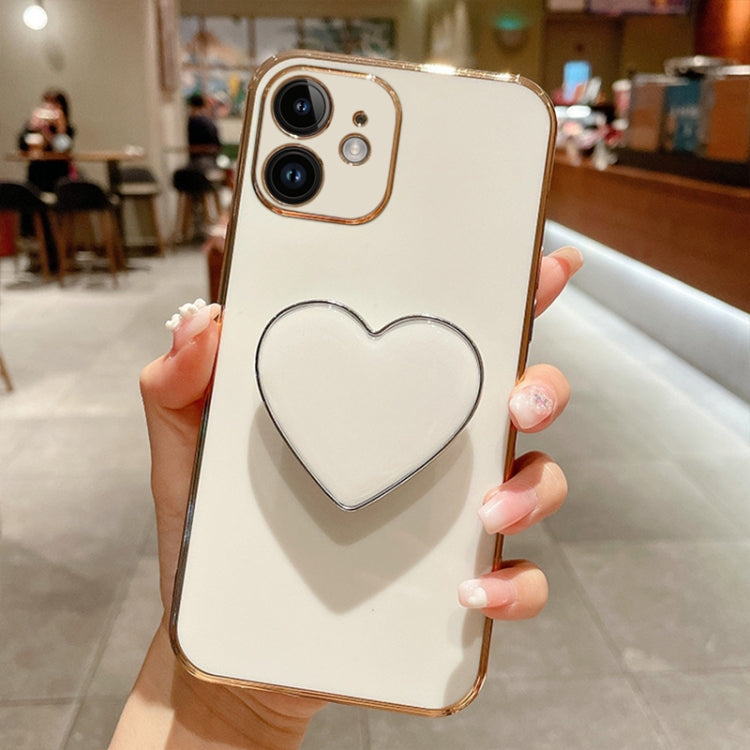 غطاء هاتف TPU مع حامل قلب محبب مطلي بالكهرباء، لأيفون 14 برو ماكس، لأيفون SE 2022 / 2020 / 7 / 8، لأيفون 13 برو ماكس، لأيفون 13 برو، لأيفون 13، لأيفون 13 ميني، لأيفون 12، لأيفون 12 برو ماكس