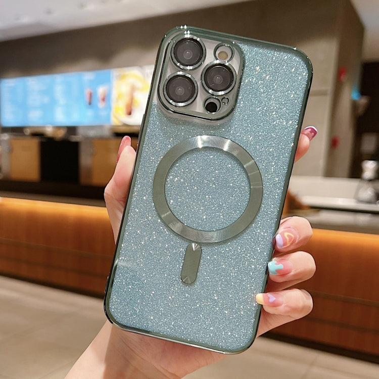 غطاء هاتف TPU مطلي بالكهرباء مع بريق وماجسيف، لأيفون 16 برو، لأيفون 16 بلس، لأيفون 16، لأيفون 15 برو ماكس، لأيفون 15 برو، لأيفون 15 بلس