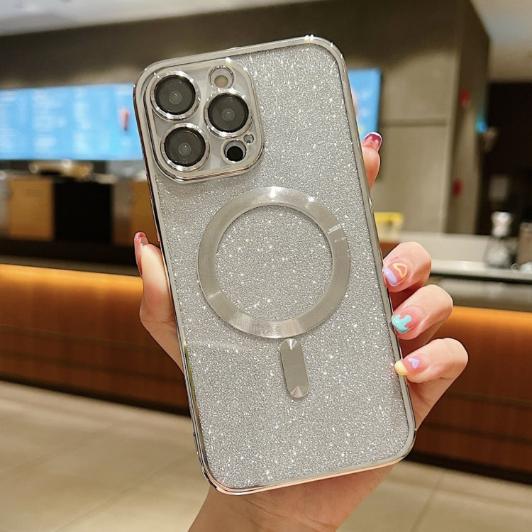 غطاء هاتف TPU مطلي بالكهرباء مع بريق وماجسيف، لأيفون 16 برو، لأيفون 16 بلس، لأيفون 16، لأيفون 15 برو ماكس، لأيفون 15 برو، لأيفون 15 بلس