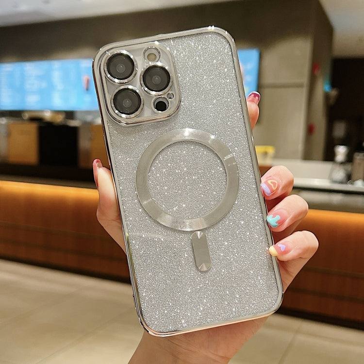غطاء هاتف TPU مطلي بالكهرباء مع بريق وماجسيف، لأيفون 16 برو، لأيفون 16 بلس، لأيفون 16، لأيفون 15 برو ماكس، لأيفون 15 برو، لأيفون 15 بلس