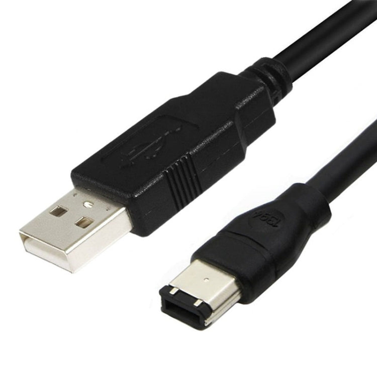 كابل محول JUNSUNMAY Firewire IEEE 1394 6 دبابيس ذكر إلى USB 2.0 ذكر، 1.8 متر، 3 متر، 4.5 متر