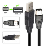 كابل محول JUNSUNMAY Firewire IEEE 1394 6 دبابيس ذكر إلى USB 2.0 ذكر، 1.8 متر، 3 متر، 4.5 متر
