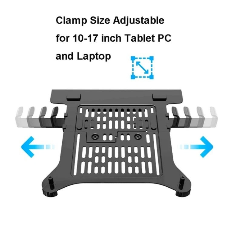 حامل لابتوب مكتبي NB H100-FP مع آلية نابض الغاز بحركة كاملة لشاشة 10-17 بوصة ولوحة VESA، NB H100-FP