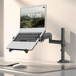حامل لابتوب مكتبي NB H100-FP مع آلية نابض الغاز بحركة كاملة لشاشة 10-17 بوصة ولوحة VESA، NB H100-FP