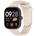 Solid Color Liquid Silicone Watch Band, For Redmi Watch 4