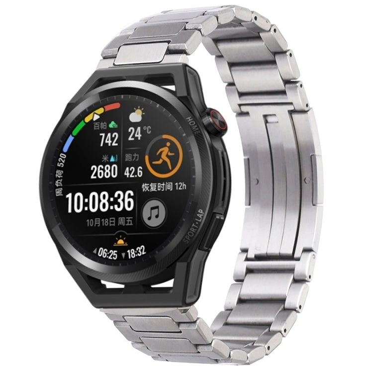 H-Shaped Folding Buckle Stainless Steel Metal Watch Band, For Huawei Watch GT4 46mm, For Huawei Watch 4 / 4 Pro, For Huawei Watch Ultimate / Buds, For Huawei Watch GT3 SE, For Huaei Watch 3 Pro New, For Huawei Watch GT3 Pro 46mm / Watch GT3 46mm       ...
