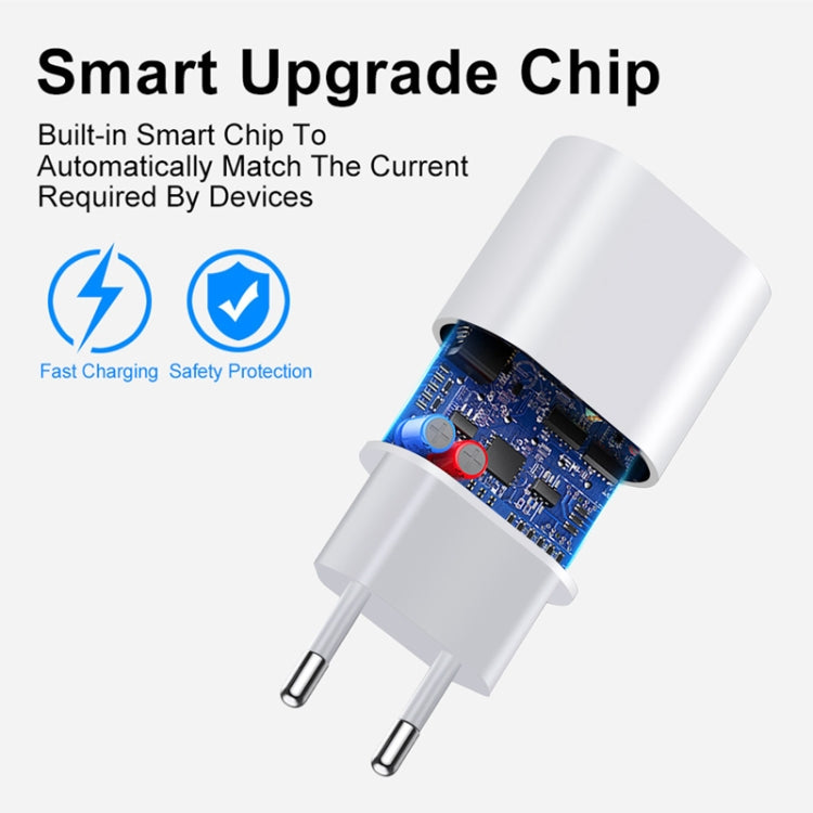 شاحن بمنفذ USB-C / Type-C بقوة 35 واط PD لسلسلة iPhone / iPad، قابس الاتحاد الأوروبي