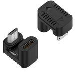محول من Type-C أنثى إلى Micro USB ذكر لنقل البيانات والشحن، Type-C أنثى إلى Micro ذكر بشكل U من الخلف، Type-C أنثى إلى Micro ذكر بشكل U من الأمام، Type-C أنثى إلى Micro ذكر بانحناء يمين، Type-C أنثى إلى Micro ذكر بانحناء يسار