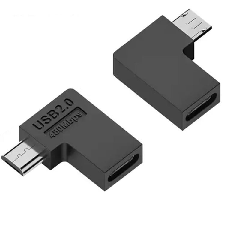 محول من Type-C أنثى إلى Micro USB ذكر لنقل البيانات والشحن، Type-C أنثى إلى Micro ذكر بشكل U من الخلف، Type-C أنثى إلى Micro ذكر بشكل U من الأمام، Type-C أنثى إلى Micro ذكر بانحناء يمين، Type-C أنثى إلى Micro ذكر بانحناء يسار