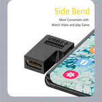 محول من Type-C أنثى إلى Micro USB ذكر لنقل البيانات والشحن، Type-C أنثى إلى Micro ذكر بشكل U من الخلف، Type-C أنثى إلى Micro ذكر بشكل U من الأمام، Type-C أنثى إلى Micro ذكر بانحناء يمين، Type-C أنثى إلى Micro ذكر بانحناء يسار