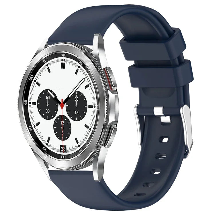 سوار ساعة سيليكون ناعم بلون صلب 20مم، لسامسونج Galaxy Watch 4 Classic بقياس 42مم، لسامسونج Galaxy Watch Active 2 بقياس 44مم، لسامسونج Galaxy Watch Active 2 بقياس 40مم، لسامسونج Galaxy Watch بقياس 42مم