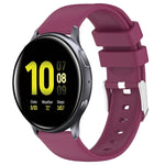 سوار ساعة سيليكون ناعم بلون صلب 20مم، لسامسونج Galaxy Watch 4 Classic بقياس 42مم، لسامسونج Galaxy Watch Active 2 بقياس 44مم، لسامسونج Galaxy Watch Active 2 بقياس 40مم، لسامسونج Galaxy Watch بقياس 42مم