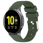 سوار ساعة سيليكون ناعم بلون صلب 20مم، لسامسونج Galaxy Watch 4 Classic بقياس 42مم، لسامسونج Galaxy Watch Active 2 بقياس 44مم، لسامسونج Galaxy Watch Active 2 بقياس 40مم، لسامسونج Galaxy Watch بقياس 42مم