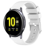 سوار ساعة سيليكون ناعم بلون صلب 20مم، لسامسونج Galaxy Watch 4 Classic بقياس 42مم، لسامسونج Galaxy Watch Active 2 بقياس 44مم، لسامسونج Galaxy Watch Active 2 بقياس 40مم، لسامسونج Galaxy Watch بقياس 42مم
