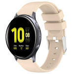 سوار ساعة سيليكون ناعم بلون صلب 20مم، لسامسونج Galaxy Watch 4 Classic بقياس 42مم، لسامسونج Galaxy Watch Active 2 بقياس 44مم، لسامسونج Galaxy Watch Active 2 بقياس 40مم، لسامسونج Galaxy Watch بقياس 42مم