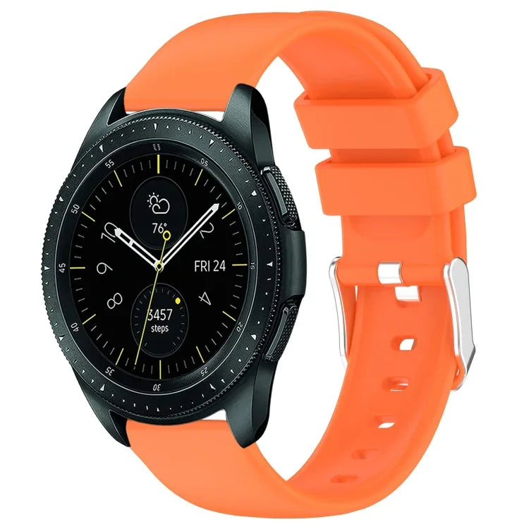 سوار ساعة سيليكون ناعم بلون صلب 20مم، لسامسونج Galaxy Watch 4 Classic بقياس 42مم، لسامسونج Galaxy Watch Active 2 بقياس 44مم، لسامسونج Galaxy Watch Active 2 بقياس 40مم، لسامسونج Galaxy Watch بقياس 42مم