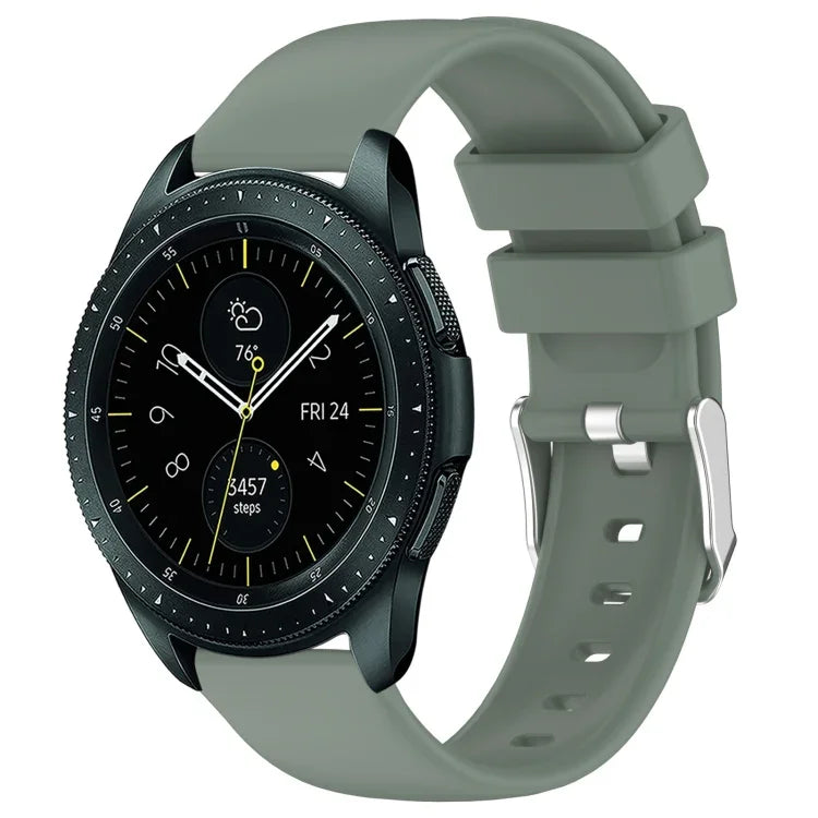 سوار ساعة سيليكون ناعم بلون صلب 20مم، لسامسونج Galaxy Watch 4 Classic بقياس 42مم، لسامسونج Galaxy Watch Active 2 بقياس 44مم، لسامسونج Galaxy Watch Active 2 بقياس 40مم، لسامسونج Galaxy Watch بقياس 42مم