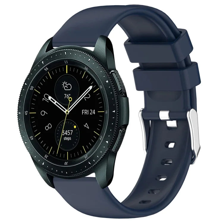 سوار ساعة سيليكون ناعم بلون صلب 20مم، لسامسونج Galaxy Watch 4 Classic بقياس 42مم، لسامسونج Galaxy Watch Active 2 بقياس 44مم، لسامسونج Galaxy Watch Active 2 بقياس 40مم، لسامسونج Galaxy Watch بقياس 42مم