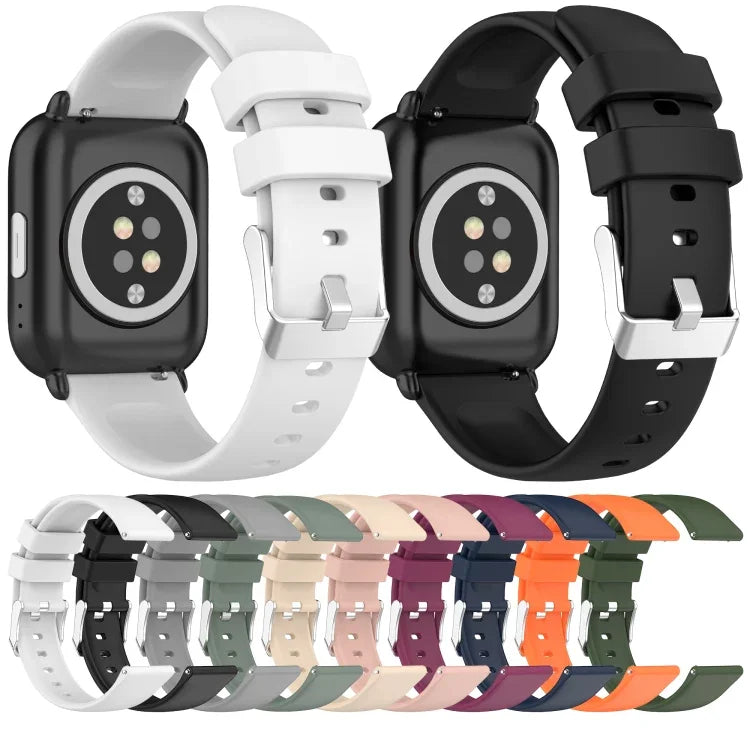 سوار ساعة سيليكون ناعم بلون صلب 20مم، لسامسونج Galaxy Watch 4 Classic بقياس 42مم، لسامسونج Galaxy Watch Active 2 بقياس 44مم، لسامسونج Galaxy Watch Active 2 بقياس 40مم، لسامسونج Galaxy Watch بقياس 42مم