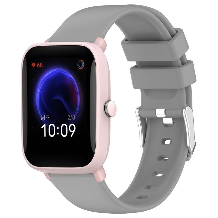 20mm Smooth Solid Color Silicone Watch Band, For Amazfit Pop Pro, For Amazfit Pop, For Amazfit GTS 2