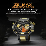 ساعة ذكية Z91 Pro Max بشاشة ملونة 1.52 بوصة، تدعم مكالمات البلوتوث / معدل ضربات القلب / ضغط الدم / مراقبة أكسجين الدم
