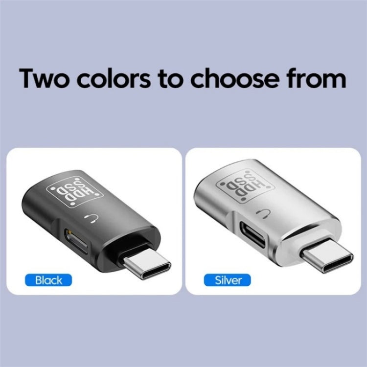 محول OTG JS-109 من USB-C / Type-C إلى Type-C + USB 3.0 لسماعة رأس رقمية وقرص U، من Type-C إلى Type-C + USB