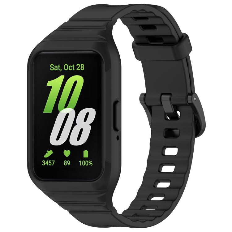 For Samsung Galaxy Fit 3 Integrated TPU Watch Band, Red, Black, White, Orange, Beige, Pink, Cyan, Sky Blue, Dark Green, Dark Blue, Green, Purple