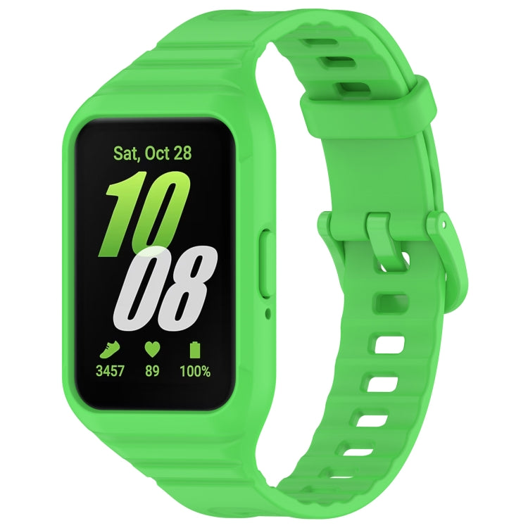 For Samsung Galaxy Fit 3 Integrated TPU Watch Band, Red, Black, White, Orange, Beige, Pink, Cyan, Sky Blue, Dark Green, Dark Blue, Green, Purple