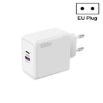 شاحن هاتف محمول USB 67 واط / Type-C PD 33 واط شحن فائق السرعة، قابس الاتحاد الأوروبي، قابس الاتحاد الأوروبي
